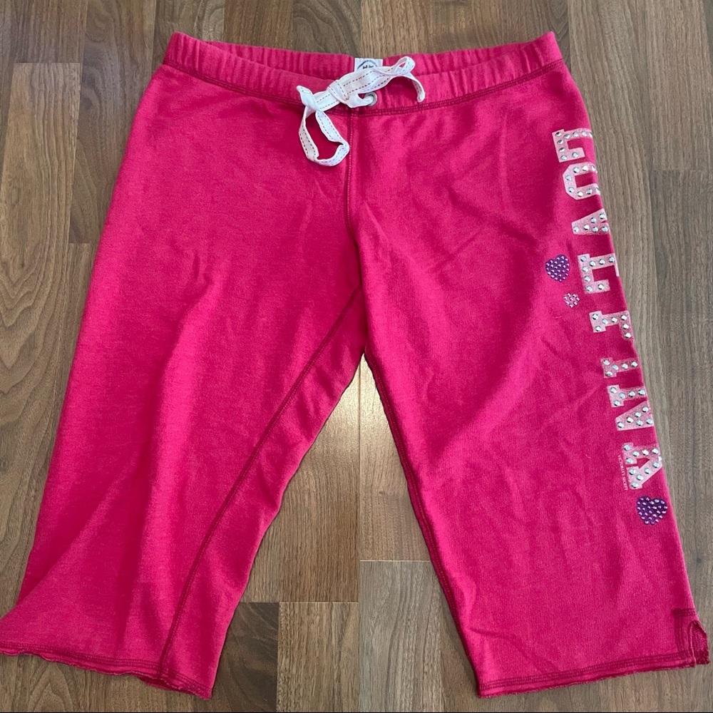 Vintage Jewel PINK Crop Sweats